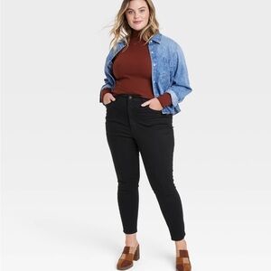 Universal Thread™ Women's sz 17 Long Black Wash High-Rise Skinny Jeans New